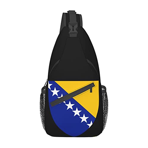 Mochila unisex de tiras cruzadas estilo Bosnia y Herzegovina miniatura 2