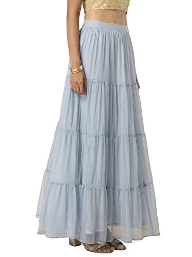 Image of Indya Net A-Line Skirt