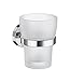 Produktbild Smedbo Home Holder mit Glas Becher Porzellan poliert Chrom