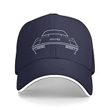 Casquette de Baseball TVR Tasmin années 1980 Voiture de Sport Classique Contour Blanc Graphique Casquette de Baseball Chapeau de Noël Femmes Chapeau Hommes