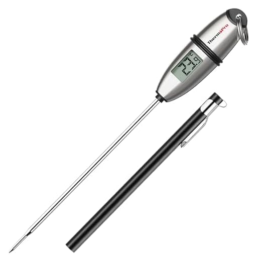 ThermoPro TP02S Instant Vlees Thermometer Digitaal Koken Voedsel Thermometer met Super Lange Sonde voor Grill Snoep Keuken BBQ Smoker Oven Olie Melk Yoghurt Temperatuur