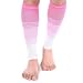 Premium Calf Compression Sleeve Dress Series 1 Pair 20-30mmHg Strong Calf Support Graduated Pressure Sports Running Recovery Shin Splints Varicose Veins XL 2XL Doc Miller (PinkPinkWhite, Small)