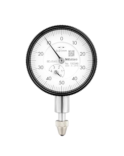 Mitutoyo 1003AB indicador de dial con precisión de 0.01 y rango de 0-4 mm para mediciones