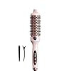Wavytalk Thermal Brush, Blowout Boost Ionic Heated Hot Round Brush, To Make Hair Smoother & Shinier, Easy to Use & Less Damage, 38mm Barrel, 5 Temperature Settings, Dual Voltage, UK Plug, Sakura Pink
