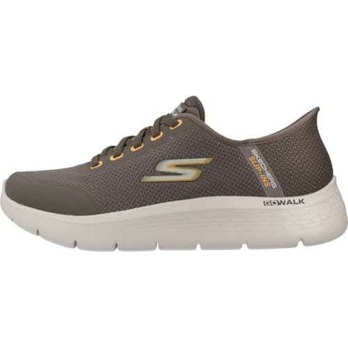 Skechers Herren GO Walk Flex NETRO Trainer, Brown Textile/Trim, 47 EU – Ansicht 2