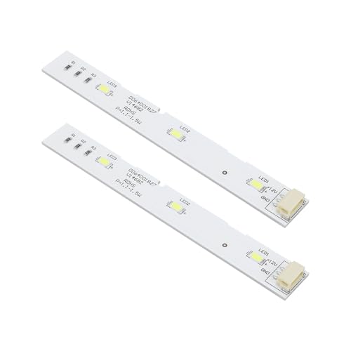 OTOTEC Striscia LED per frigorifero 0064001827, 2 pezzi, parte di ricambio per porta anteriore a LED, compatibile con Haier BCD-575WDBI per porta anteriore