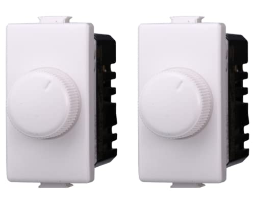 2 Pezzi Dimmer Regolatore Compatibile Con Bticino Living Light (Bianco)