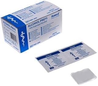 Hisopos de álcool 2 camadas 65 x 30 mm hissopo álcool 100 unidades