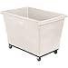 Global Industrial 20 Bushel Plastic Bulk Box Truck, Steel Chassis Base, White, 50-2/5"L x 34-3/5"W x 35-3/5"H -  GLOBAL INDUSTRIES, 800316WH