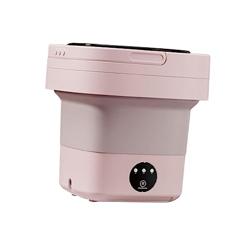 JISADER Máquina de lavar de viagem pequena arruela 6,5L com alça prática dobrável mini máquina de la