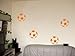 Produktbild Wandtattoo / Wandaufkleber 4 Stueck Fussbaelle; Farbe Orange