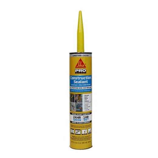 SIKA Sikaflex Construction Adhesive Sealant, Limestone, 10.1 oz Cartridge