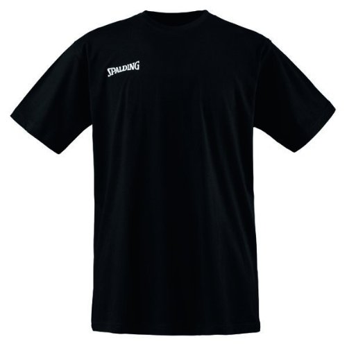 Spalding Promo tee Black L Camiseta, Unisex Adulto, Negro Cover
