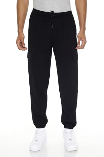 Forever 21 Men's Textured Cargo Joggers2