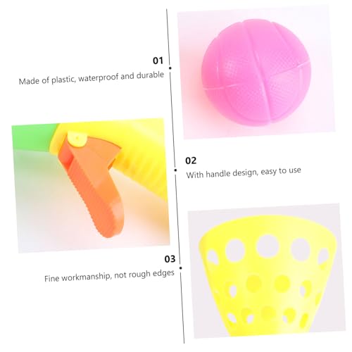 Toddmomy 10 Peças De Brinquedo Para Crianças Bola De Brinquedo Bolas E Lançador De Captura Jogos De