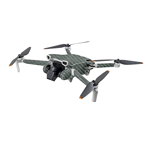 Image of MightySkins Carbon Fiber Skin Compatible with DJI Mini 3 - Green Stone | Protective, Durable Textured Carbon Fiber Finish | Easy to Apply | Made in The USA