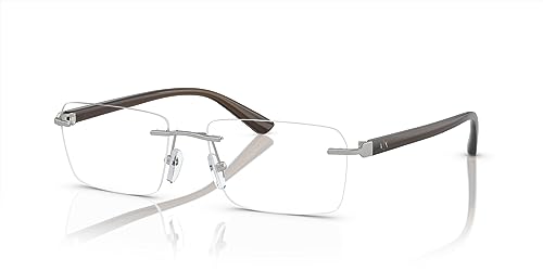 Image of Armani Exchange mens Ax1064 Rectangular Prescription Eyewear Frames