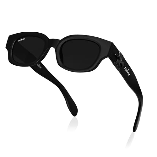Image of Dervin UV Protection Polarized Rounded Rectangle Sunglasses for Men and Women