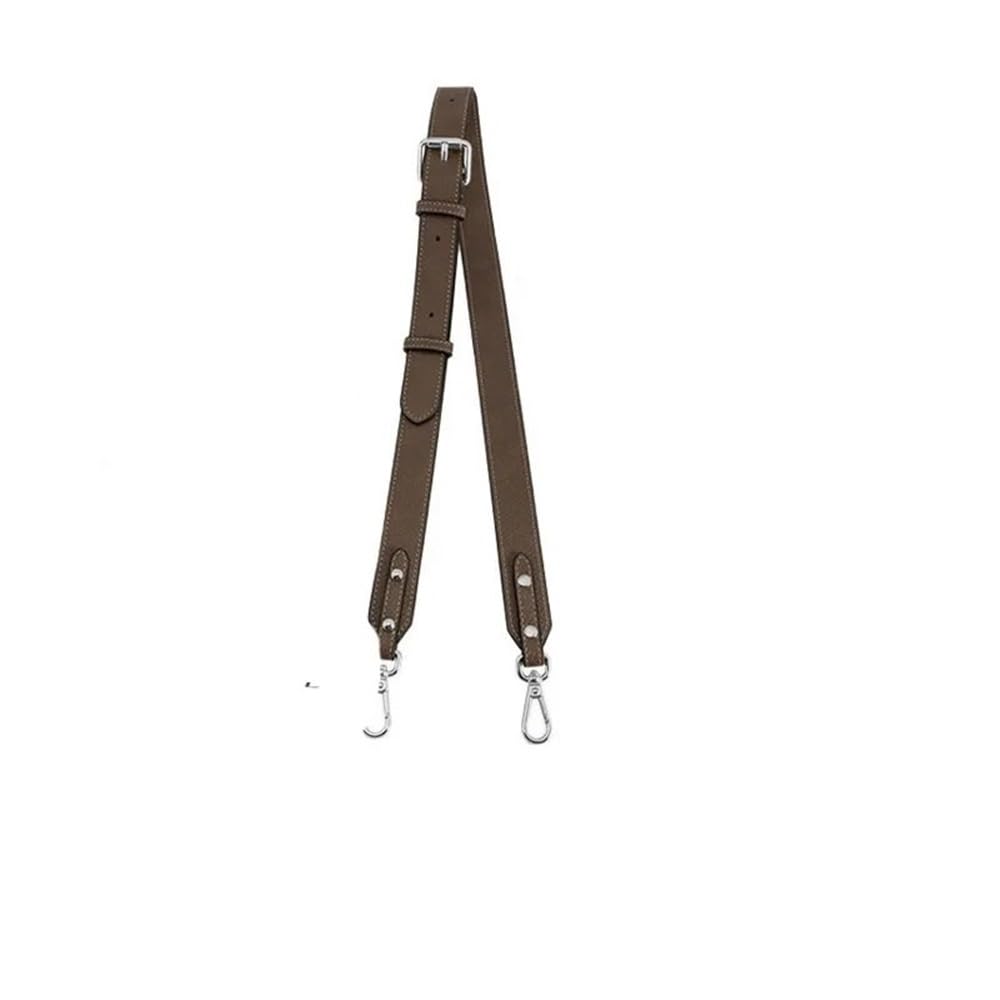 Correas de Repuesto para Bolso, de Cuero, para Bandolera, aptas para Mini bandoleras sin Necesidad de perforar. Correas para Bolsos (Correa Ancha Color Tierra).