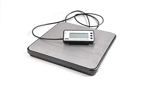 ABCON PROSHIP ECO1 Large Digital 200kg x 50g Increments 440lb Heavy Duty Stainless Steel Platform Postal Postage Parcel Shipping Weighing Warehouse Scales with Extendable Display Cable