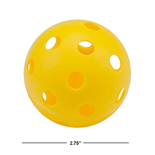 12Pack of Training Practice Plastic Baseballs, Indoor Pickleball Balls