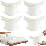 4 Piezas Sujetadores para Sábanas, Clips De Sujeción De Sábanas, Bed Sheet Holder with Lock Strips, Genérico Sujetador...