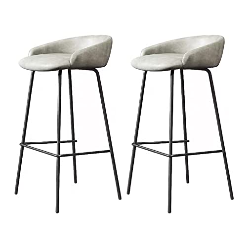 Taburetes Altos de Cocina con Respaldo Plastico Marca ZLZYPLE