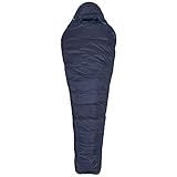 Saco de dormir muy cálido con forro mullido hecho 100% de nylon, cremallera (izquierda) en toda la longitud con cierre YKK de 2 sentidos y pliegue de protección Zip Guard
