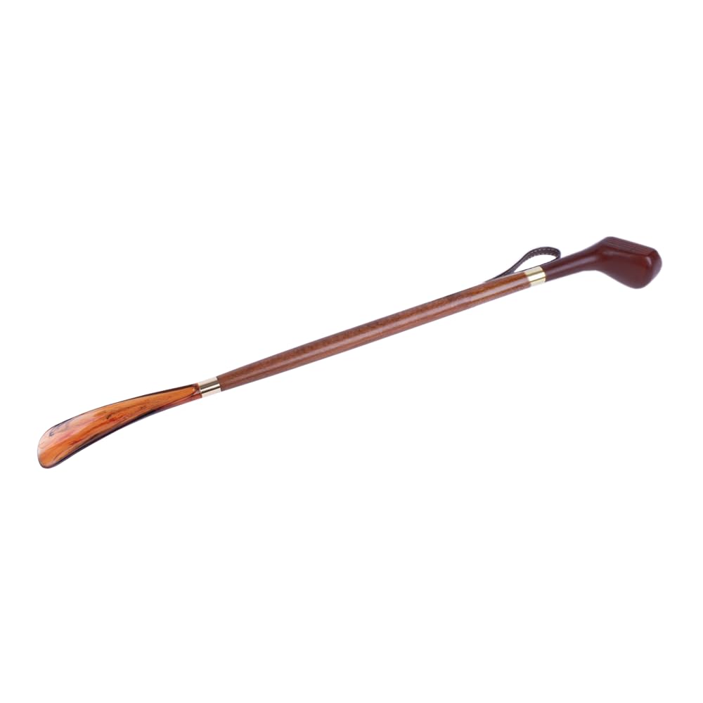 FootFitter 23\" Long Shoe Horn With Duck Handle - Made In Italy, Prevents Shoe Damage & Back Strain