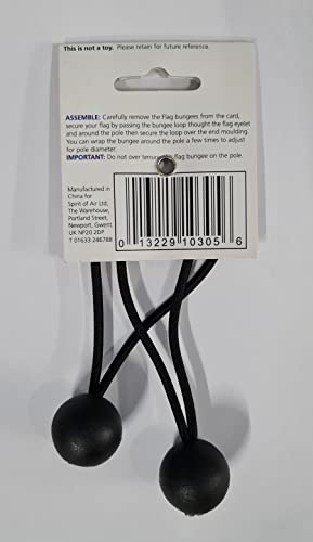Flag Bungees x 2 - Ideal for Festival Flag Poles