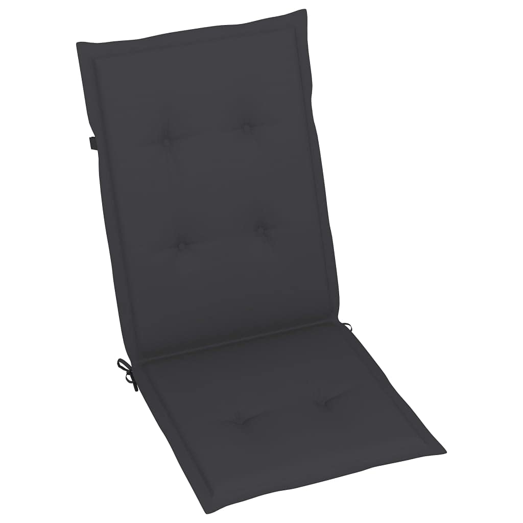 vidaXL 2X Madera Maciza Acacia Sillas de Jardín Reclinables Cojines Plegables Sillón Terraza Exterior Balcón Patio Asiento Butaca Muebles Mobiliario