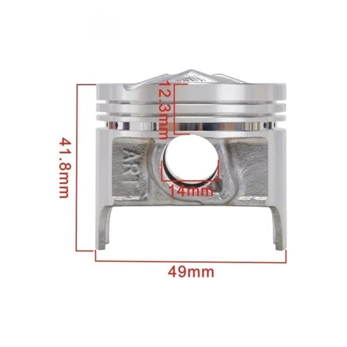 Kit segments piston 49mm pour restaurer votre moto de collection
