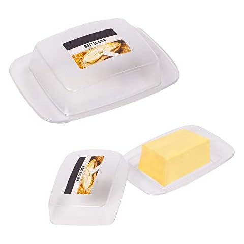 Transparent Plastic Butter Box with Lid Cover