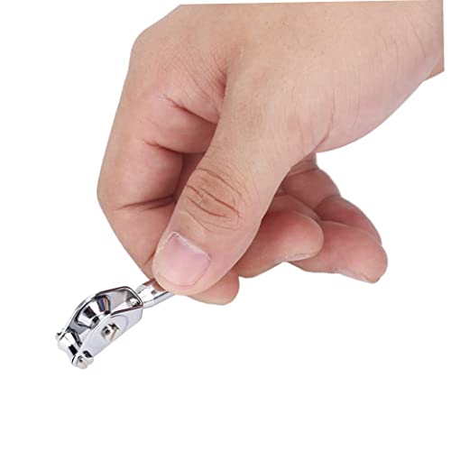 Liummrcy Hengel Roller Gids, Roestvrij Staal Heavy Duty Dubbele Roller Rod Tip Gids, Hengel Roller Tip Gids Vissen Trolling Tackle Roestvrij Staal Zilver voor Zee Boot Vissen (5.5x0.8cm) - Image 5