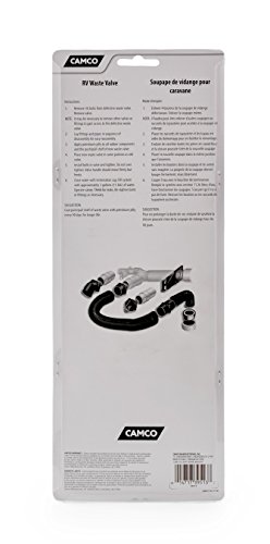 Camco 3-Inch Camper/Rv Sewer Waste Valve | Features 3-Inch Diameter Gate Valve Opening | Connects To The Trailer's Existing Sewer Pipes (39513) #TOP3