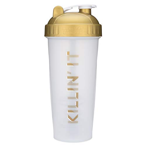28-Ounce Shaker Bottle with Action-Rod Mixer  Killin' It - Gold - 28oz