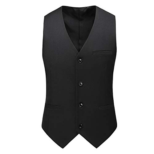 Mens Suits Slim Fit 3 Pieces Suits for Men One Button Solid Tuxedo Blazer Jacket Vest & Pants Set Prom Business Wedding4