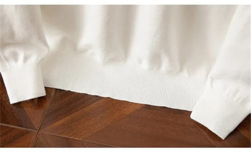 Men's Wool Sweater V-Neck Long Sleeved Pullover Cashmere Knitted Bottom Tops Soft Sweater3