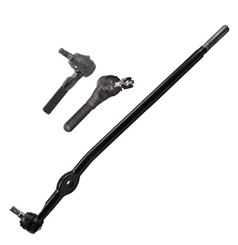 PartsW - 3 Pc Suspension Kit for Ford Ranger 1997, Inner & Outer Tie Rod Ends with Center Drag Link