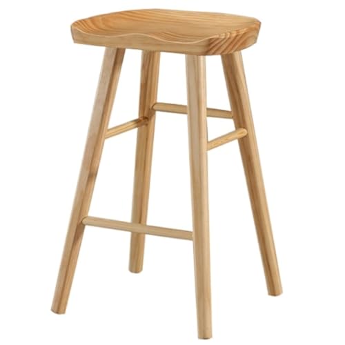 DANNMPX Taburete Cocina Silla De Bar Industrial De Madera Maciza, Reposapiés De Granja para El Hogar, Bar, Cocina, Mostrador, Taburete De Bar para Cocina Taburete Bar(B,65cm)