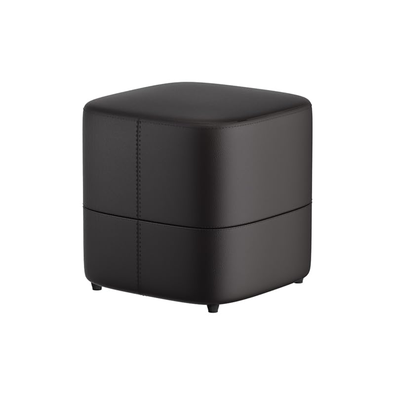 Repose-pieds ottoman en cuir au design épuré et chic