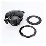 Generic Tankaufkleber Motorrad Tankdeckel Benzin Abdeckung Dekor Für Harley Sportster 883 Triumph Bonneville Scrambler Twins T100 Thruxton SE Scrambler (Farbe : Schwarz)
