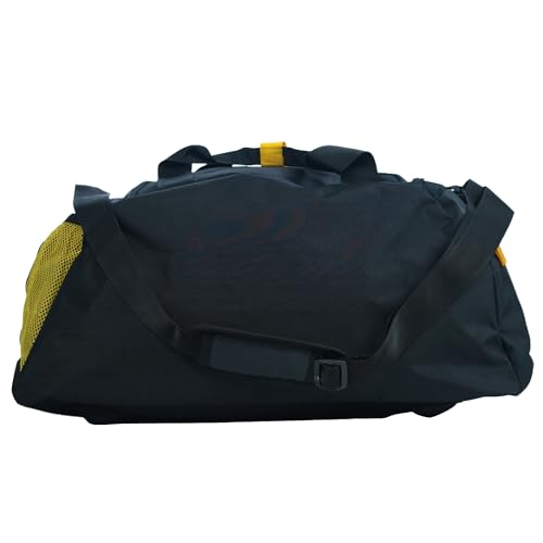 MuscleBlaze Training Bag with Shoe Compartment, Gym Bag (Black, 45L) | Duffle Bag for Gym & Travel