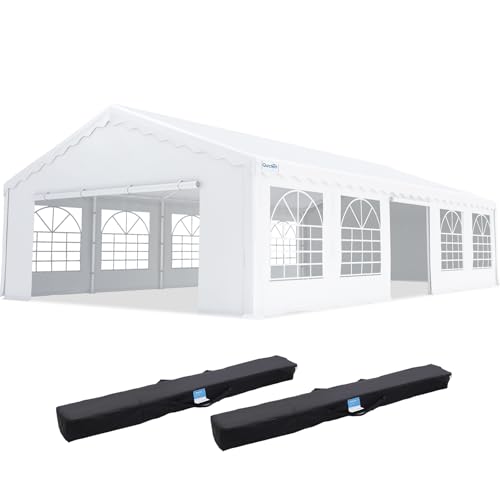Quictent 20x30 Heavy Duty Party Tent Upgraded Galvanized Outdoor Canopy Tent Carport Wedding Event Shelter Wedding Tents for Parties with Storage Bags 20'x30'
