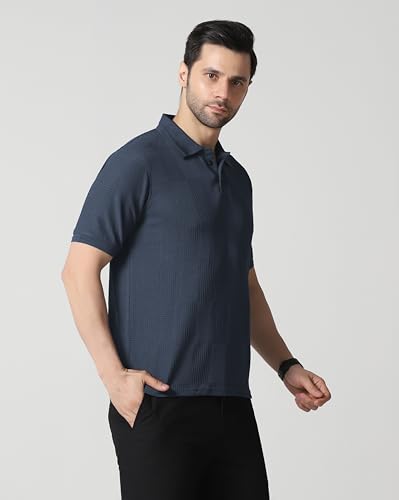 Image of TOPLOT Men's Polo T Shirt | Half Sleeve Design | Comfortable Fit Wear | Stylish Casual Look | Breathable Feel |Modern Style | Easy Movement | Casual & Everyday Wear (5280)
