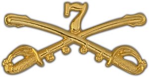 US Army 2" 7th Cavalry Lapel Pin