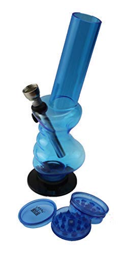 ARL Group Le Bazaar Shop Bong, Bang, Wasserpfeife aus Acryl, Grün, 32 cm + 1 Grinder Grinder für Gewürze, 4-teilig… – Bild 6