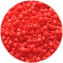 11/0 Cylinder Seed Beads - Matte Op Vermillion Red - DB0757 5 Grams6