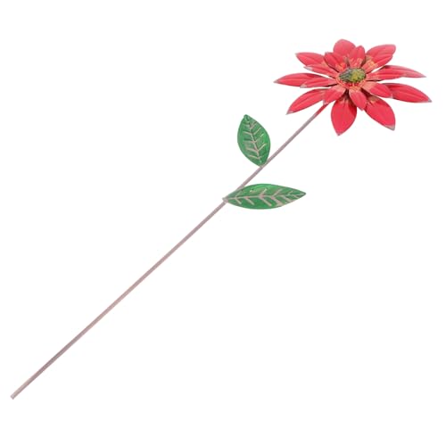 MOTHNUR 春の鉄製ガーデンオーナメント ひまわり花壇用スティック 屋外園装飾 花鉢挿し込みプ 丈夫で耐久性のある園芸用品