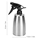 Yosoo Health Gear 400 Ml Haushalt Edelstahl Wassersprühflaschen -Sprühflaschengewürz Küchenversorgungen Olivenöl -Sprühgerät, Essigspender, Sicherheit Exquisit Container Küchengeschirr -Werkzeuge